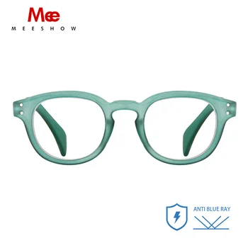 Meeshow 2022 Nouă lectură ochelari Anti ochelari albaștri bărbați femei lumina albastră de blocare Europa elegante, ochelari de soare Multi-Colorate de sticlă