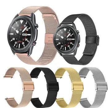 Milanese curea Pentru Samsung Galaxy watch 3 45mm 41mm/Active 2 Pentru Huami Amazfit GTS Bip 20mm 22mm bratara Huawei GT/2/2e trupa