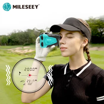 MILESEEY Laser Range Finder PF230 600M de Golf Telemetru cu Laser cu Vibrații, Distanța Orizontală, pentru Vânătoare, Chasse