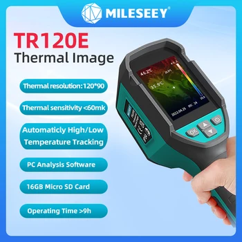 Mileseey TR120E Infraroșu aparat de Fotografiat Termic Imager Temperatura Metru Piesa Auto Max&Min se Concentreze Reîncărcabilă Date de Ieșire 9 Ore