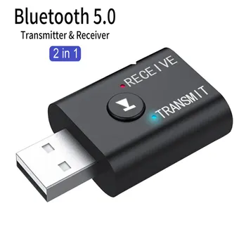 Mini Bluetooth 5.0 Adaptor Audio Stereo Bluetooth dongle-ul de 3.5 mm AUX USB Muzica Receptor fără Fir Transmițător De TELEVIZIUNE PC Car Kit