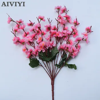 Mătase artificială de Flori de cires buchet Grădină Acasă Masa de nunta DIY simulare Flori Decorative dotari