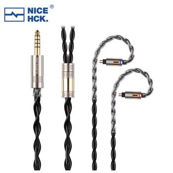 NiceHCK BlackCat Cupru Zinc din Aliaj de Ulei Îmbibată Căști HIFI Upgrade de Cablu 3.5/2.5/4.4 mm MMCX/0.78 mm 2Pin pentru F1 Dioko Kai D13