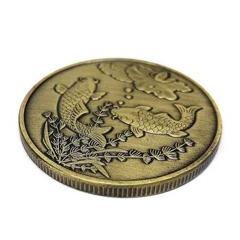 Noi Bronz Koi Chineză Monedă pentru Noroc de Avere Monede Comemorative Colecție de Colecție Mascota magazin de Suveniruri Cadouri Feng Shui 2022