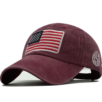 Noi Bumbac Gorras Spălat Șapcă de Baseball Steagul SUA Sapca Snapback Reglabila Barbati Sepci de Baseball Brand Snapback Hat