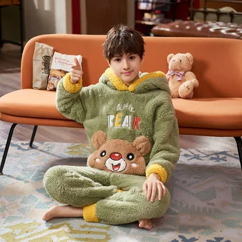 Noi Flanel Pijamale Copii Toamna Iarna Fete Baieti Pijamale Copii Pijamale Desene Animate De Animale Coral Fleece Pentru Copii Haine De Crăciun