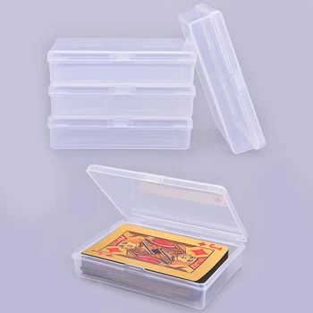 Noi Transparente 4buc 10*7cm cutii de plastic carti de joc container PP caz de depozitare ambalare poker carte de joc de box pentru jocuri de societate