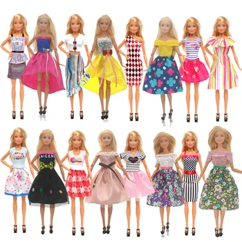 Noi Vara 3Pcs Set Vânzare Fierbinte DIY Moda Rochie Costum Camasa Casual pentru 11.5 Cm Papusa Barbie Haine Accesorii Fata de Jucărie
