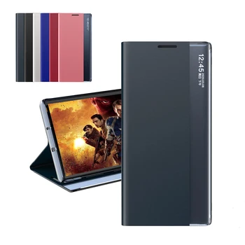 Oglinda Flip Caz de telefon Pentru Samsung galaxy S8 S9 S10 S7 edge Nota 10 9 afaceri din piele magnetic mobil pentru samsung S9 Plus