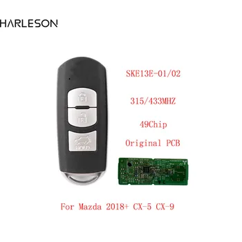 Original PCB Inteligent de la Distanță Cheie fob 3Buttons 315/433Mhz PCF7953P 49 CHIP pentru Mazda CX-5 CX-9 2016 2017 2018 2019 WAZSKE13D02/01
