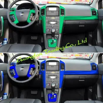 Pentru Chevrolet CAPTIVA 2008-2011 Interior Panou de Control Central Ușă Mâner Fibră de Carbon, Autocolante, Decalcomanii Auto styling Dotari