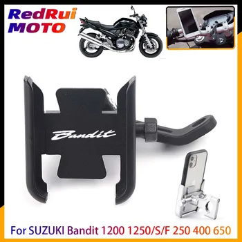 Pentru SUZUKI Bandit 1200 1250/S/F 250 400 650 Motocicleta CNC din Aluminiu Accesorii Ghidon Oglindă Telefon Mobil GPS Stand Suport
