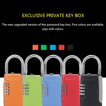 Portabil Mini Parolă-Cheie De Seif Ascuns Cheia De Caz 4-Digital Parola De Simulare Cheie De Securitate Cutii Rezista 4 Chei Cutie De Depozitare