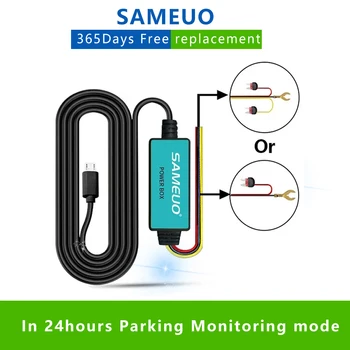 SAMEUO 12V Micro USB Încărcător Auto 3,5 M pentru DVR Auto Dash Cam Dashcam Camera Auto Cablu de Încărcare
