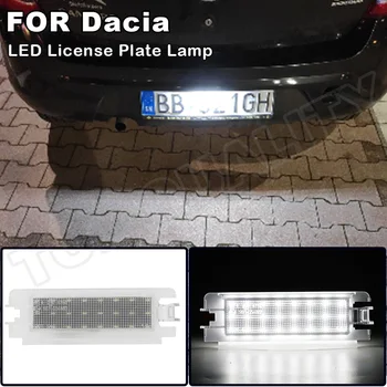 Se potriveste Pentru 2013 2014 2015 2016 2017 2018 2019 Dacia Sandero II Mk2 Logan Mk2 II de Înmatriculare LED Lumina Lămpii Numărului de Înmatriculare 12V 3W