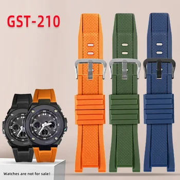 Silicon bratara din Cauciuc Pentru Casio Gst210 GST-W110/S130/B100/S100G/S110/410 Satch Curea de Înaltă Calitate Watchband Ceasuri de mana band