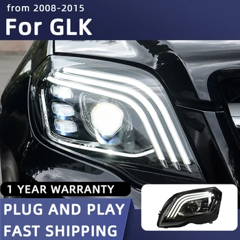 Styling auto Faruri pentru Benz GLK GLK200 GLK260 GLK300 Faruri LED 2008-2015 Lampă de Cap DRL Semnal Proiector Lentilă Auto