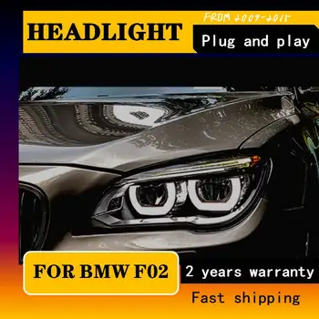 Styling auto Pentru BMW F02 Faruri 2009-2015 740i 730i 735i Faruri LED DRL Proiector Lentilă Original CONDUS Accesorii Auto