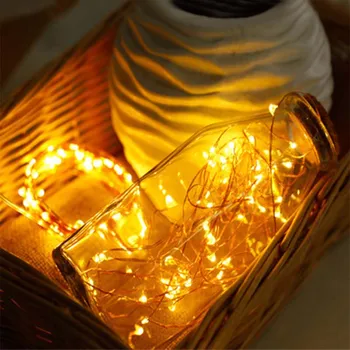 Sârmă de cupru Lumini Șir de Crăciun Ghirlanda de Lumini Zână Buchet Tort Cutie de Cadou de Nunta de Decorare Petrecere DIY Consumabile c2836