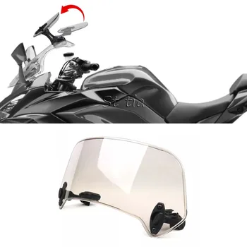 Universal Motocicleta Scuter Reglabile Clip De Pe Parbriz Parbriz Extensie Spoiler Wind Deflector Reglabil Blocabil