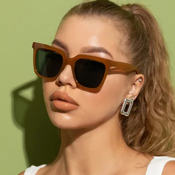 Vintage Supradimensionat ochelari de Soare Patrati Femei Barbati Brand Designer Sexy, Elegante, Ochelari de Soare Pentru Femei de sex Feminin Strat Nuante UV400