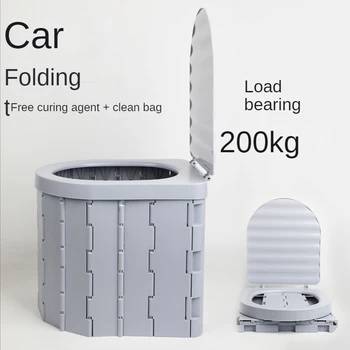 Wc portabil Pliabil Toaleta Porta Olita Mașină de Toaletă Camping Toaletă Pentru Călătorie Găleată Scaunul de Toaletă pentru Camping, Drumeții Călătorie Lungă