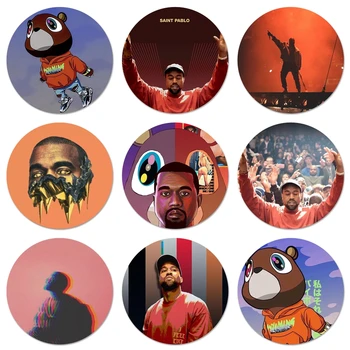 Yinuoda Q10 Kanye West Icoane Ace Insigna Decor Broșe Metalice Insigne Pentru Ghiozdan Decor