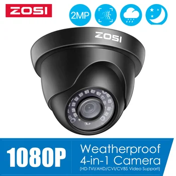 ZOSI 1080P 2MP TVI CVI, AHD CVBS 4-în-1 de Supraveghere Video de Exterior Dome Camera HD rezistent la Intemperii Acasă Camera de Securitate CCTV Sistem