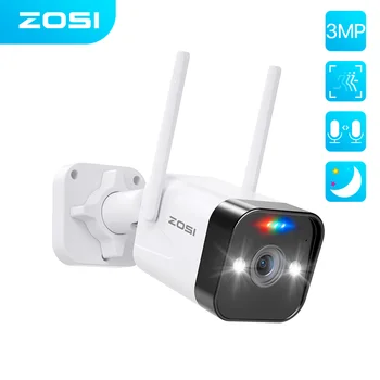 ZOSI 3MP Plasă WiFi IP aparat de Fotografiat Impermeabil Două căi Audio de Culoare Viziune de Noapte IP Wireless de Supraveghere de Securitate aparat de Fotografiat