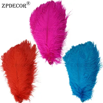 ZPDECOR Pene de 20-22 Inch 50-55 CM Frist-Clasa Pene de Struț pentru Părți și accesorii de îmbrăcăminte